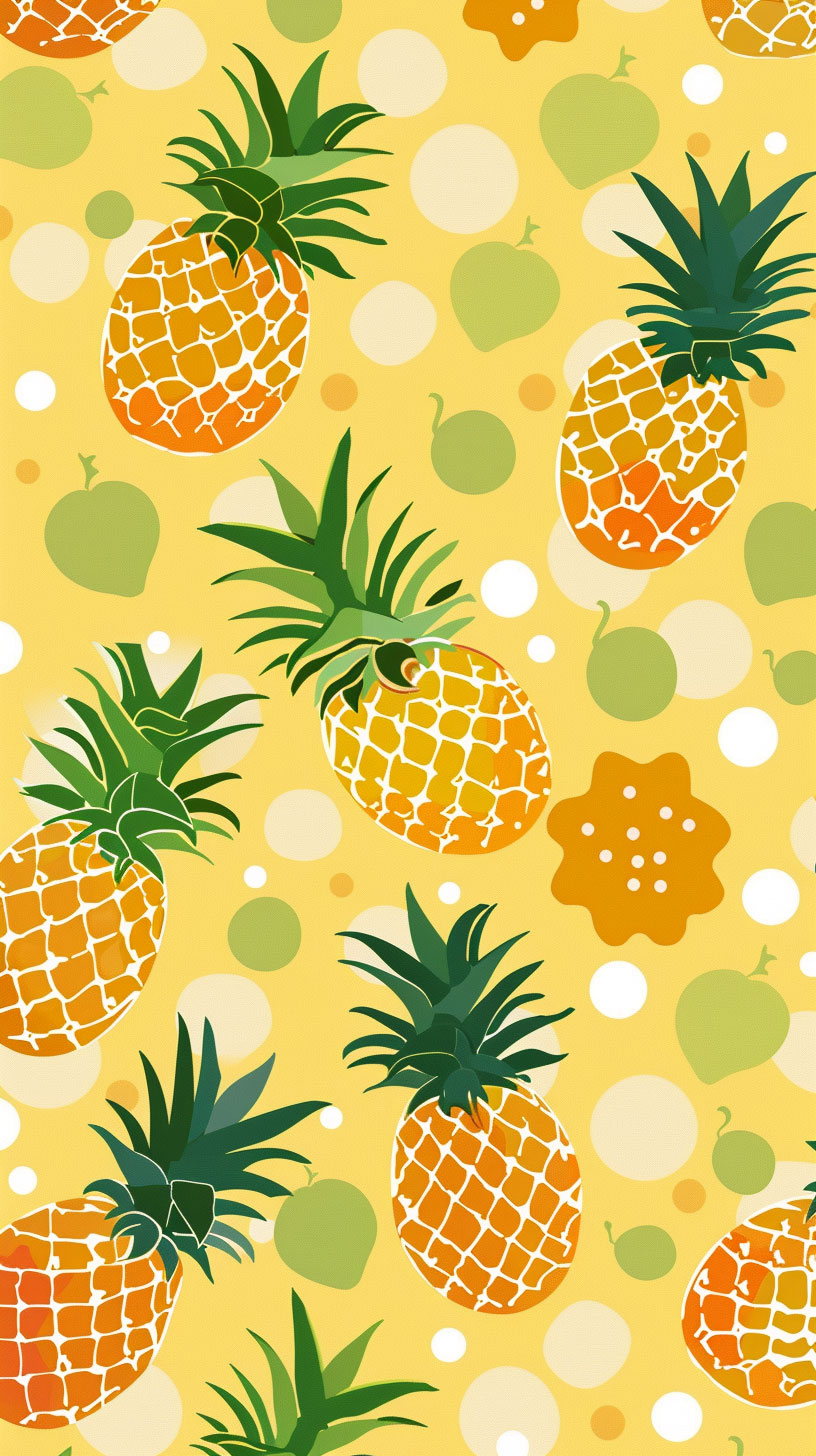 Colorful Pineapple Wallpapers for iPhone and Android