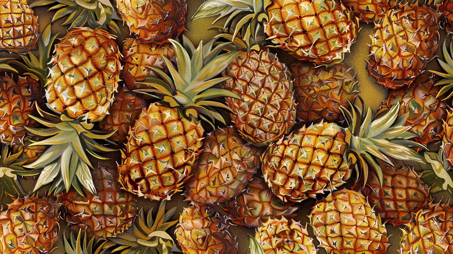 Pineapple Digital Background in 8K: Download for Free