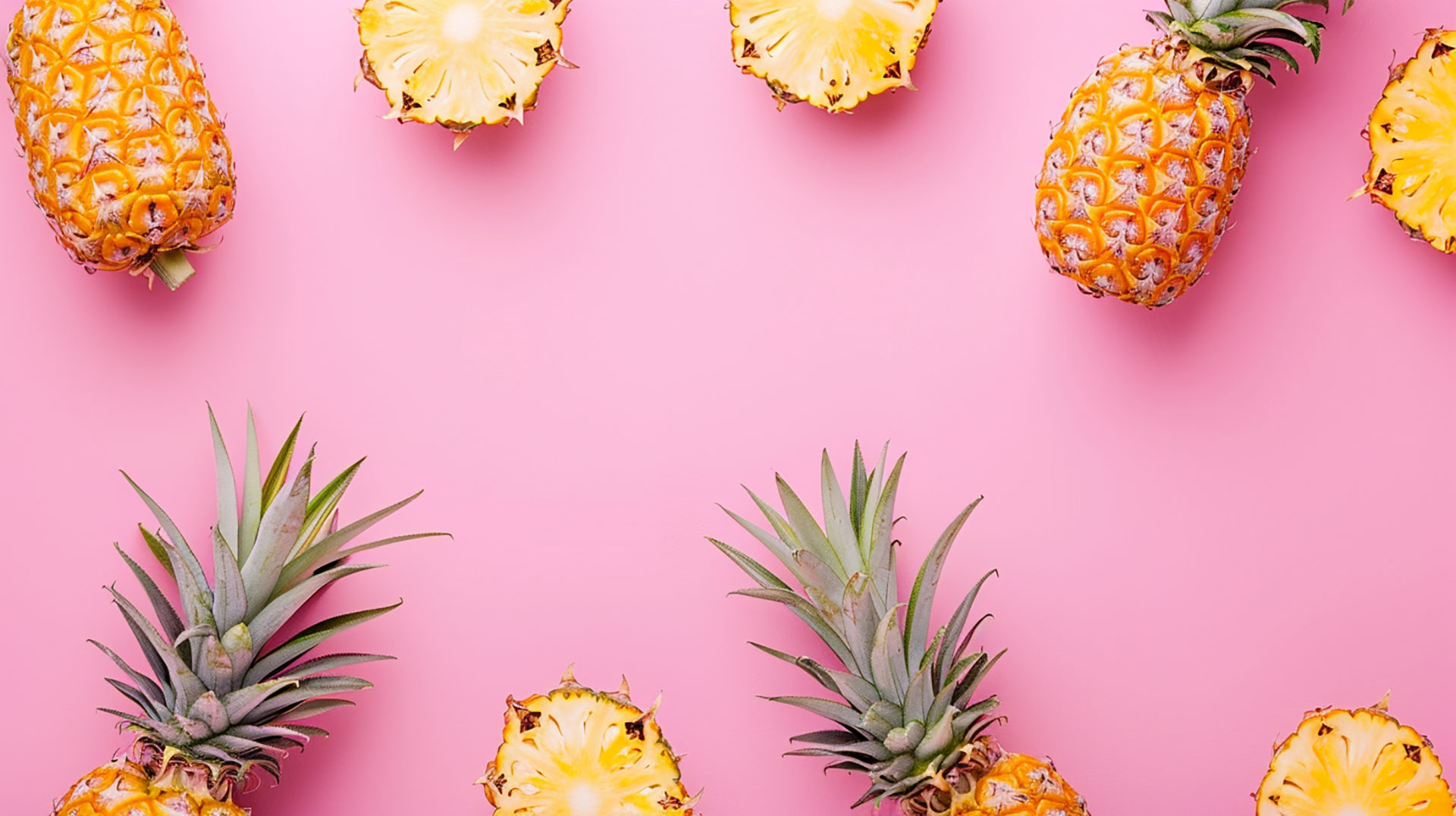 Tropical Pineapple HD Wallpaper: Enhance Your Desktop Aesthetic