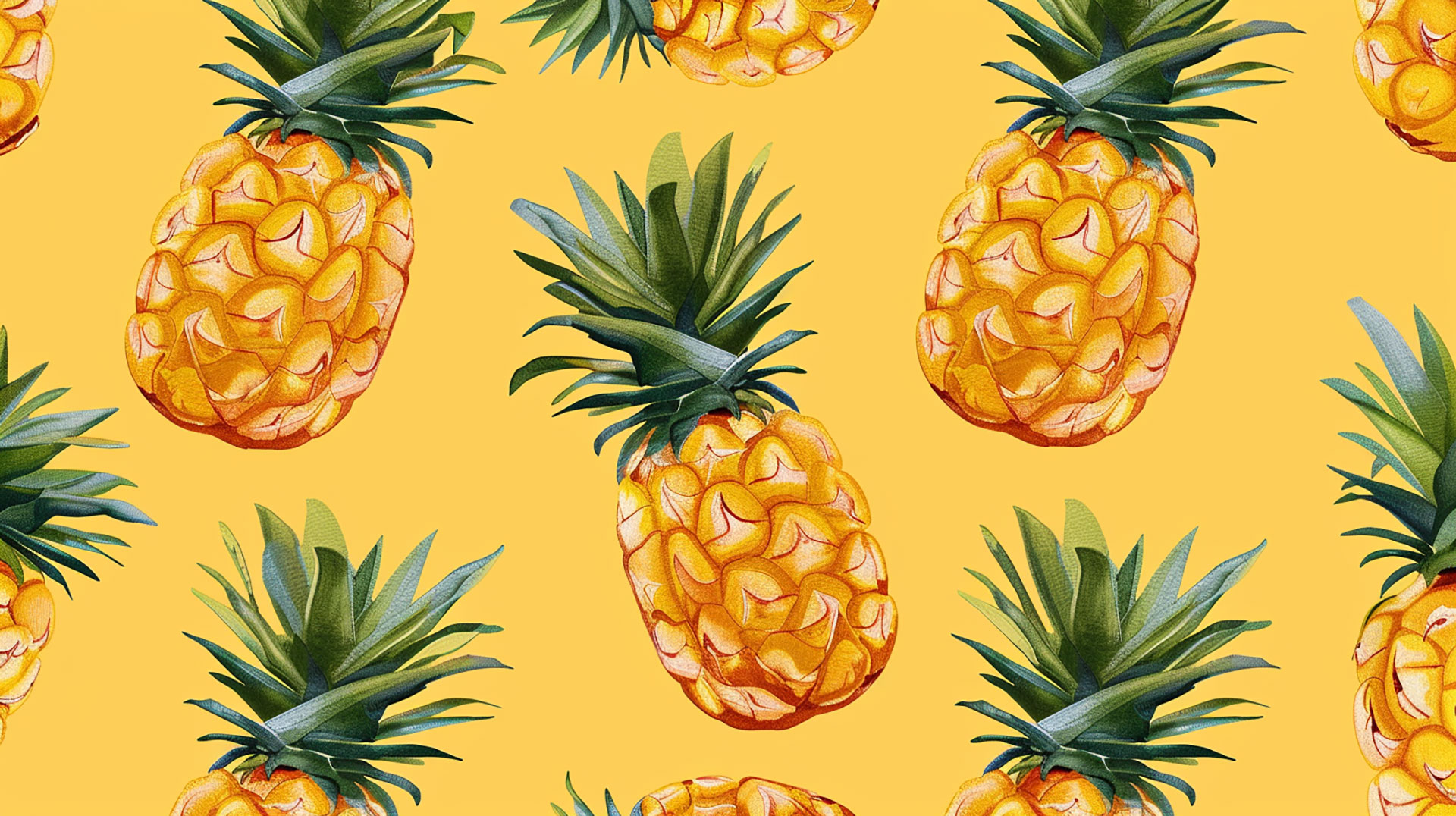 Refreshing Pineapple Wallpaper in 4K Resolution