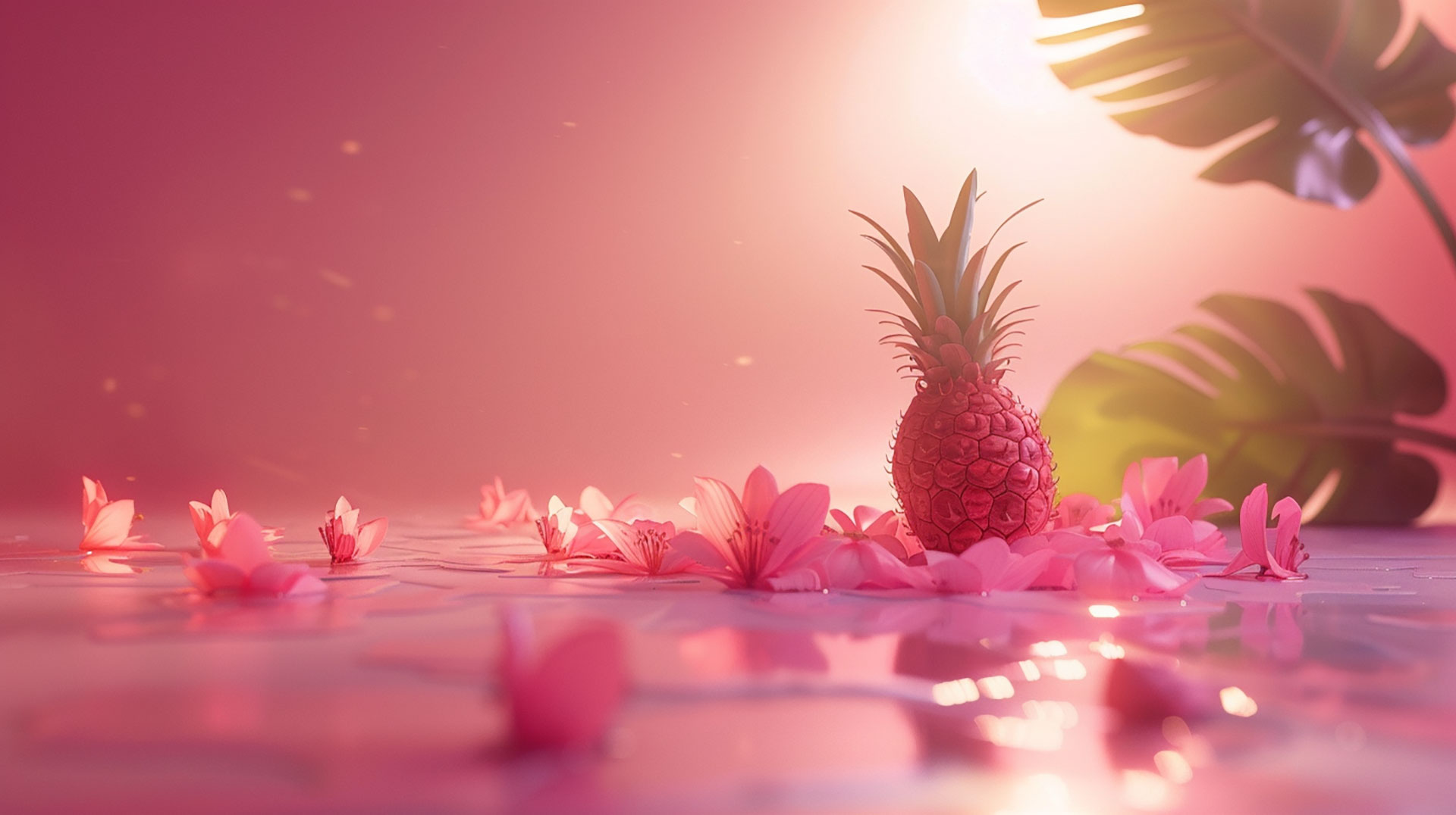 Vibrant Pineapple Desktop Wallpaper in Ultra HD