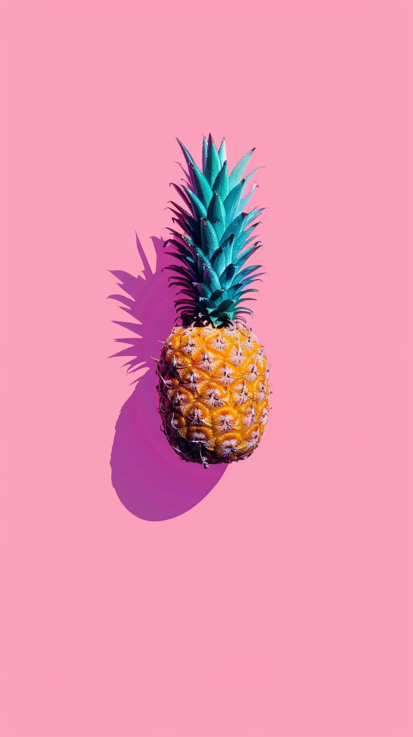 Download Vibrant Free Pineapple Images for iPhone and Android Backgrounds