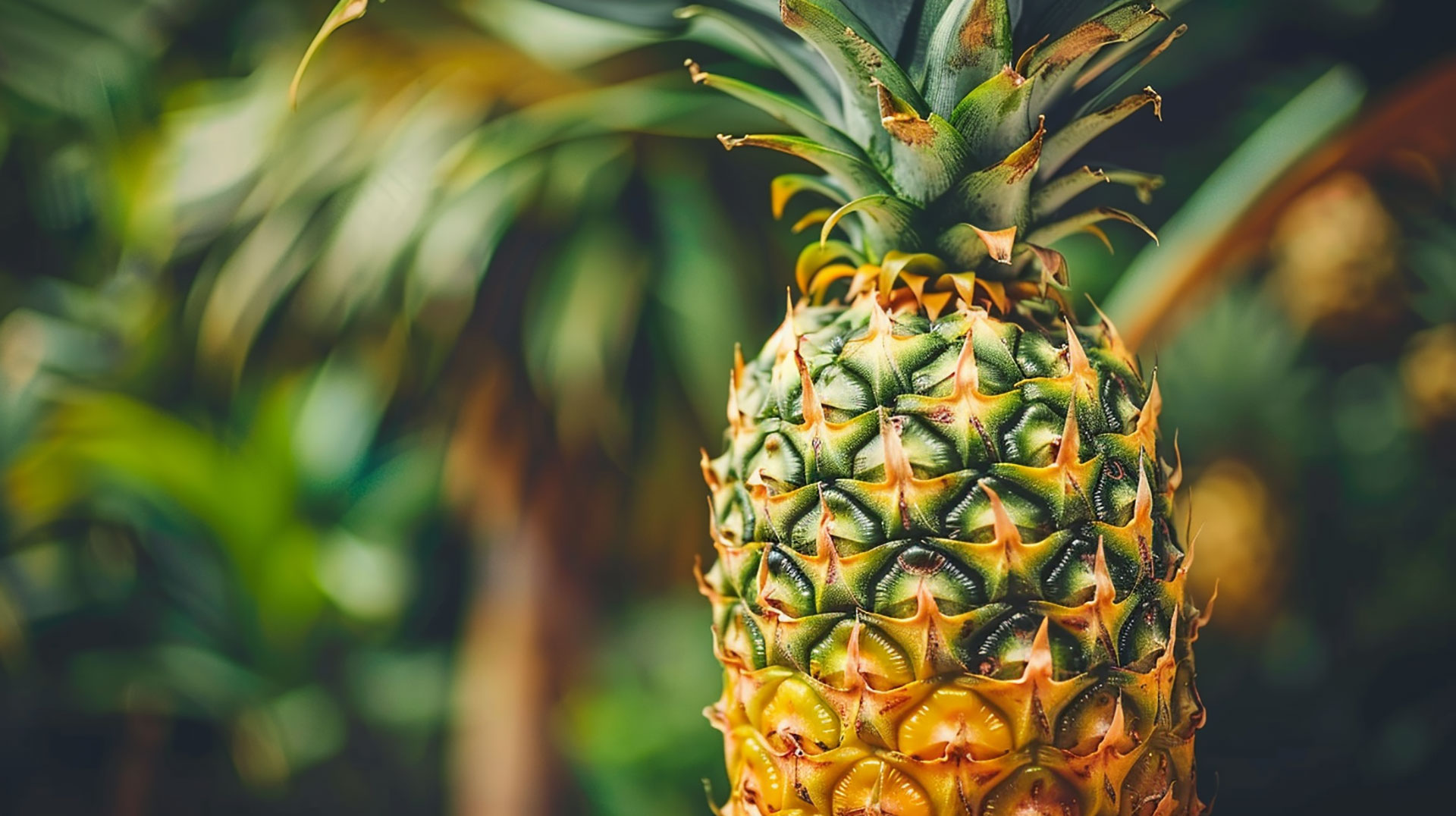 Immerse Yourself in the World of Pineapple Plant Digital Backgrounds