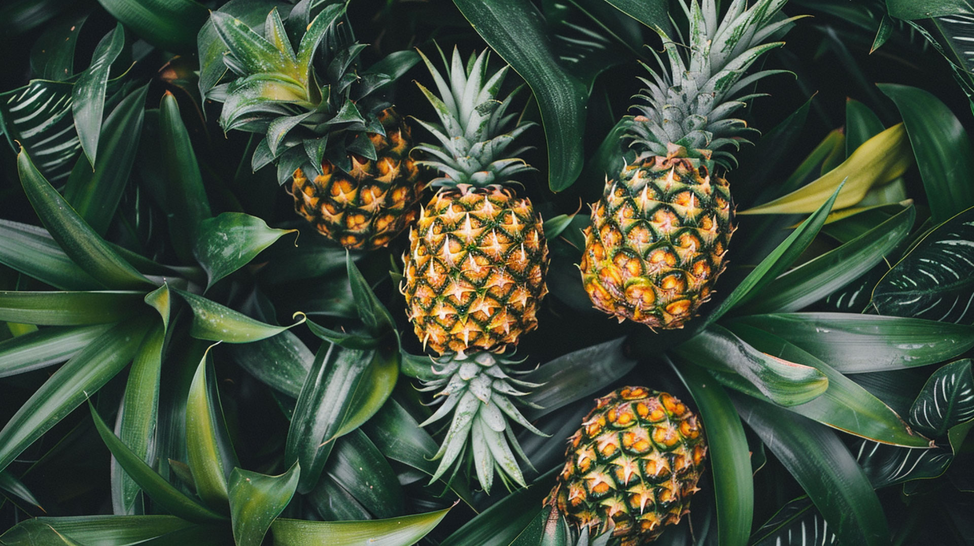 High-Quality Pineapple Plant Photos in 1920x1080