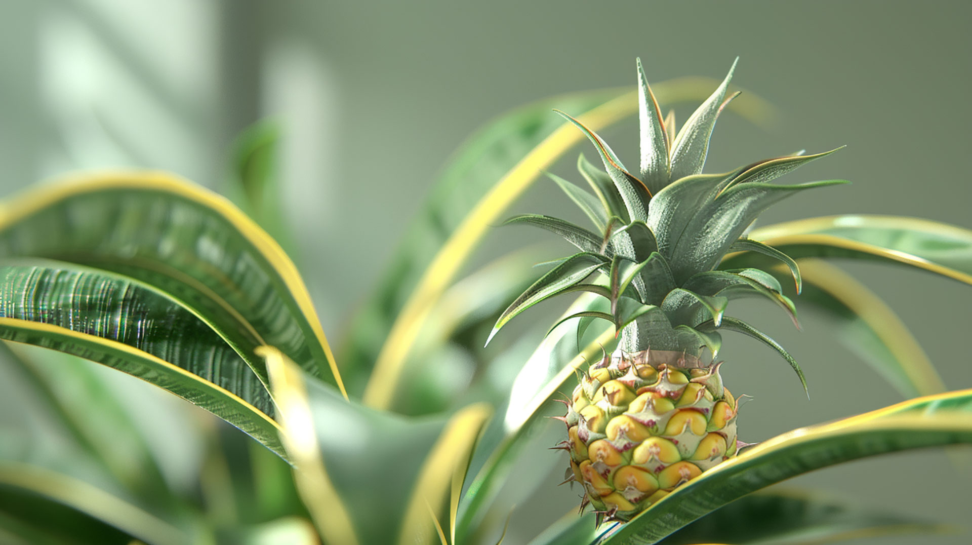 Pineapple Plant Digital Backgrounds for Your Screens