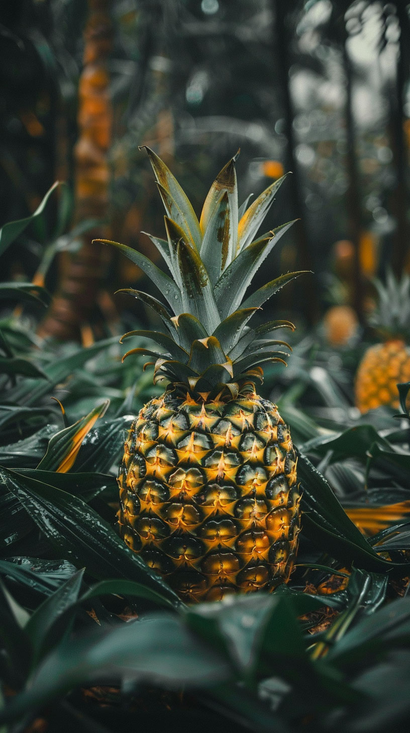 High-Quality Pineapple Plant Photos for Your Smartphone