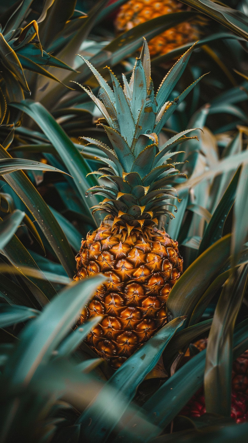 Captivating Pineapple Plant Images in 8K Resolution for Mobile Screens