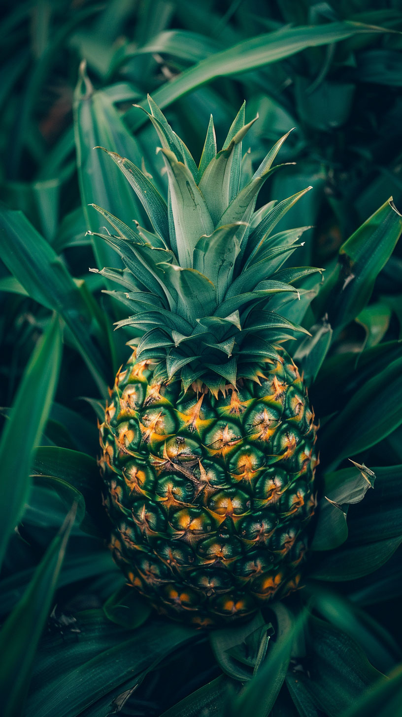 AI-Generated Pineapple Plant Pictures Perfectly Optimized for iPhones and Androids