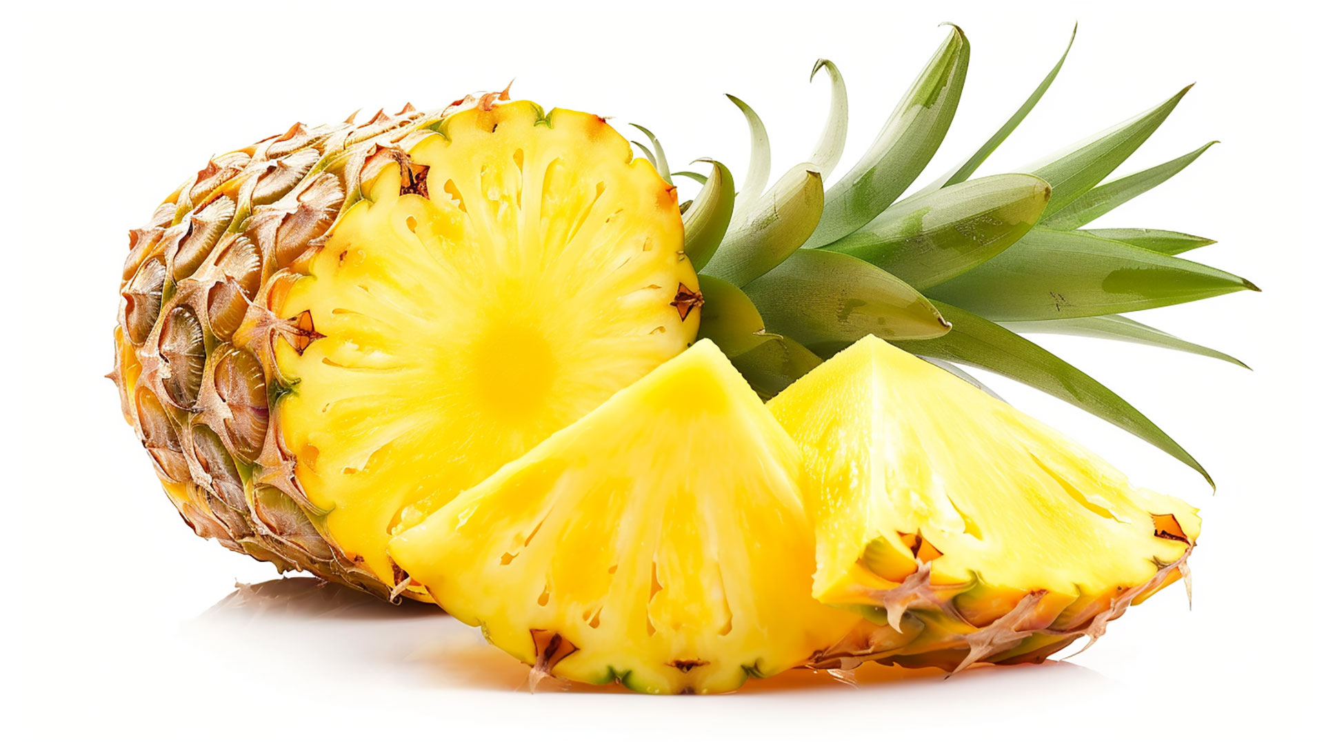 Fresh Pineapple Backgrounds in 16:9 Aspect Ratio