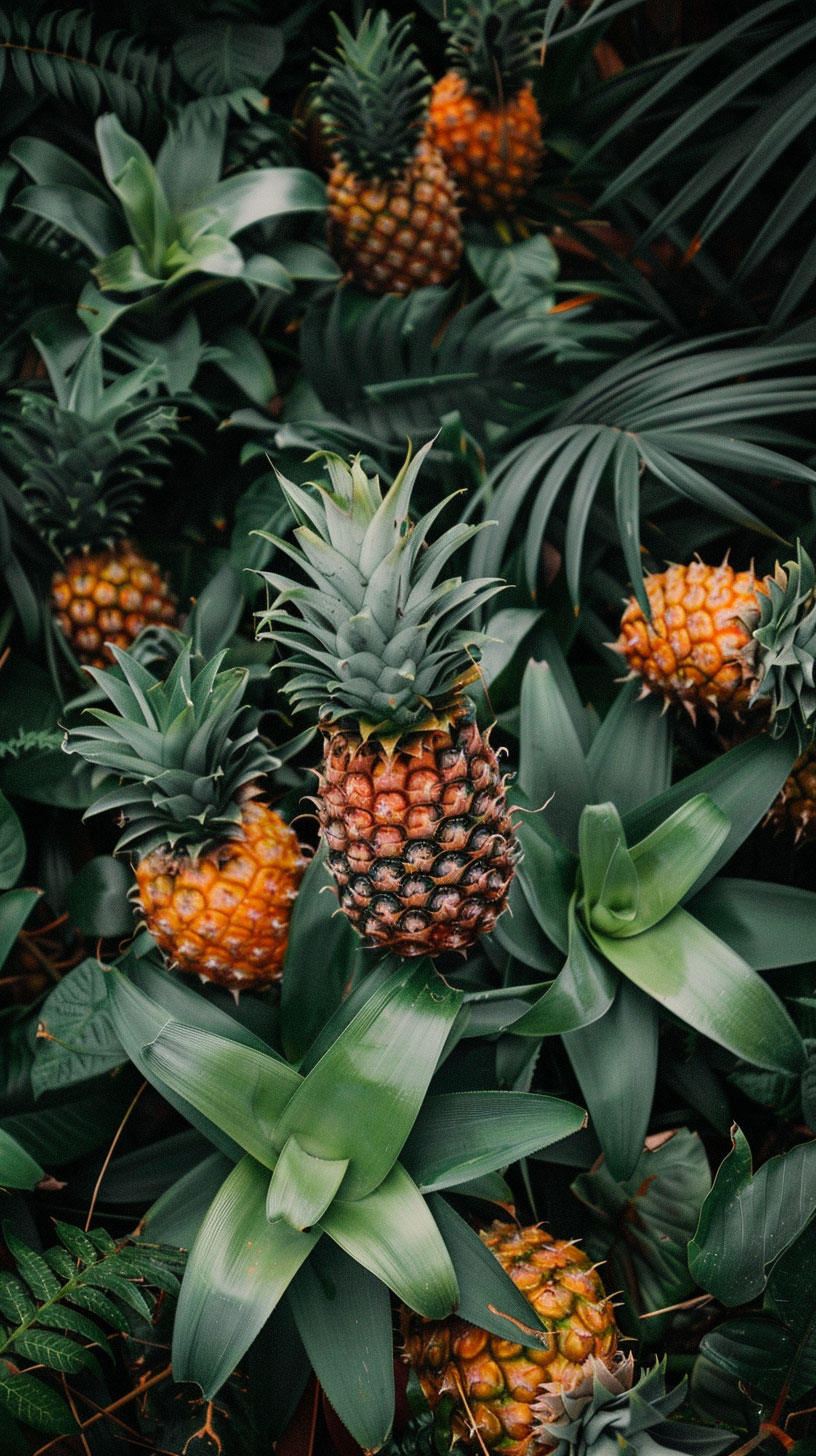 Fresh Pineapple Mobile Wallpapers for iPhone and Android