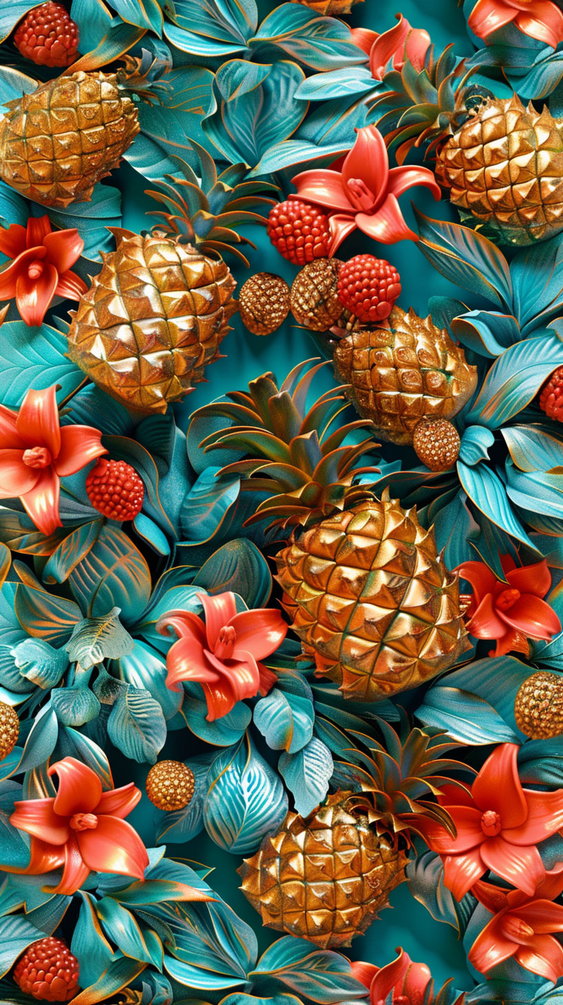 Download Stunning Pineapple Images for Mobile Screen