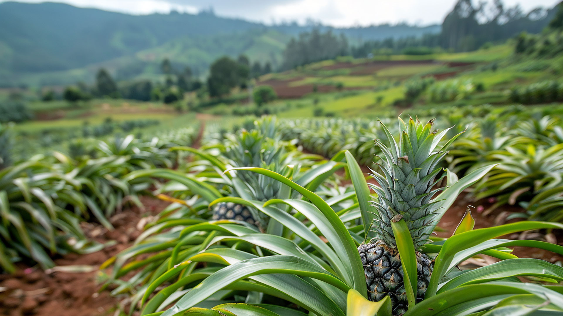 High-Quality Pineapple Tree Wallpaper in 8K Resolution