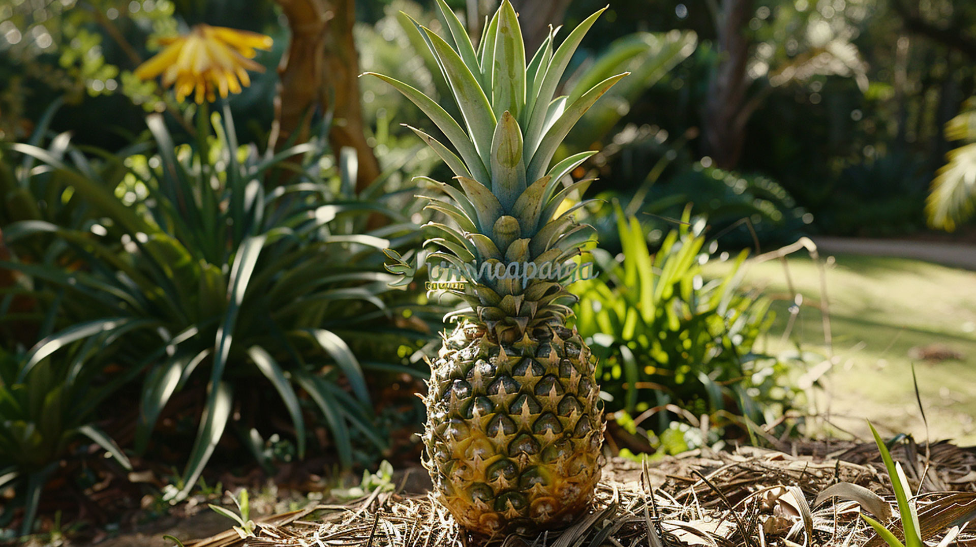 HD Pineapple Tree Photo: Perfect for Digital Creations