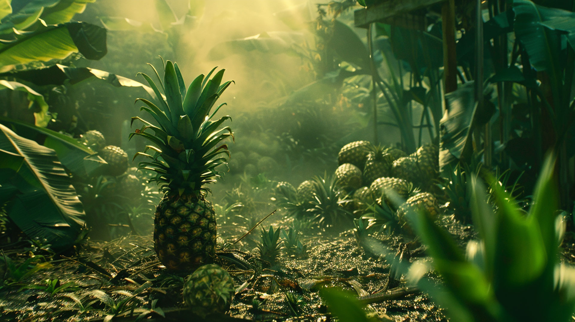 Free Download: Pineapple Tree Digital Wallpaper in 4K Resolution