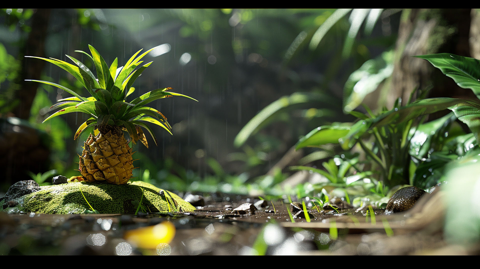 Download Royalty-Free Pineapple Tree Picture in 1920x1080