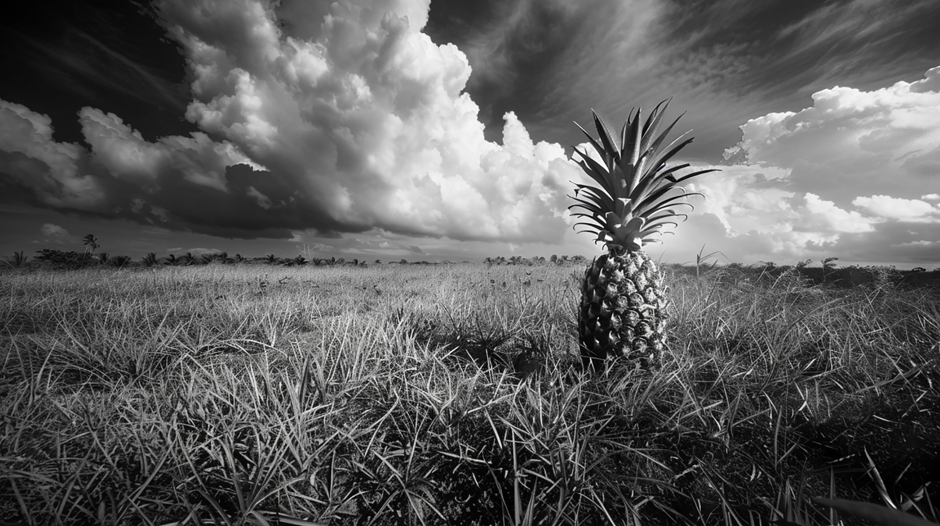 Vibrant Pineapple Tree Picture: Perfect for Social Media Posts