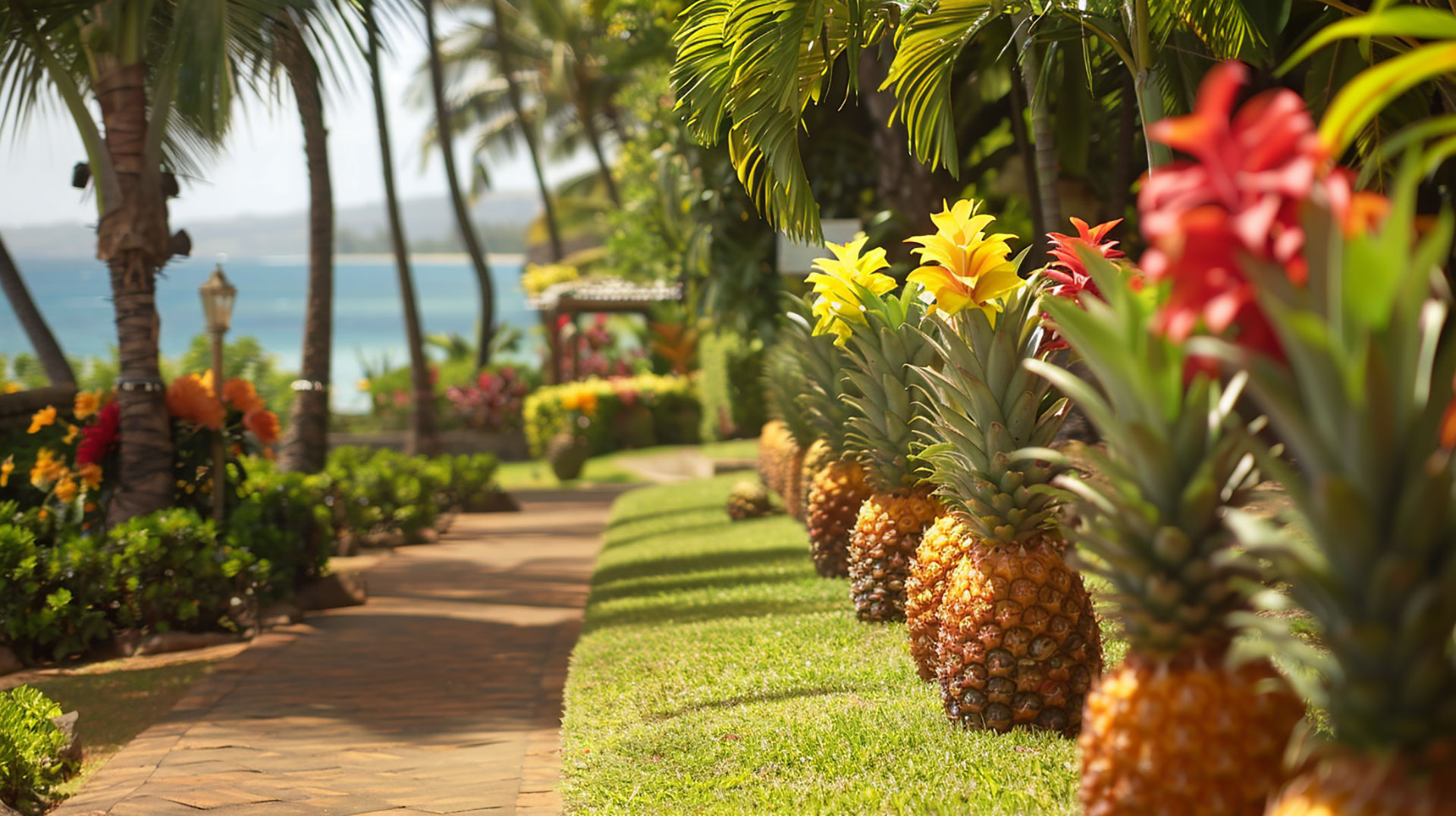 Discover the Splendor of a Pineapple Tree with this HD Wallpaper