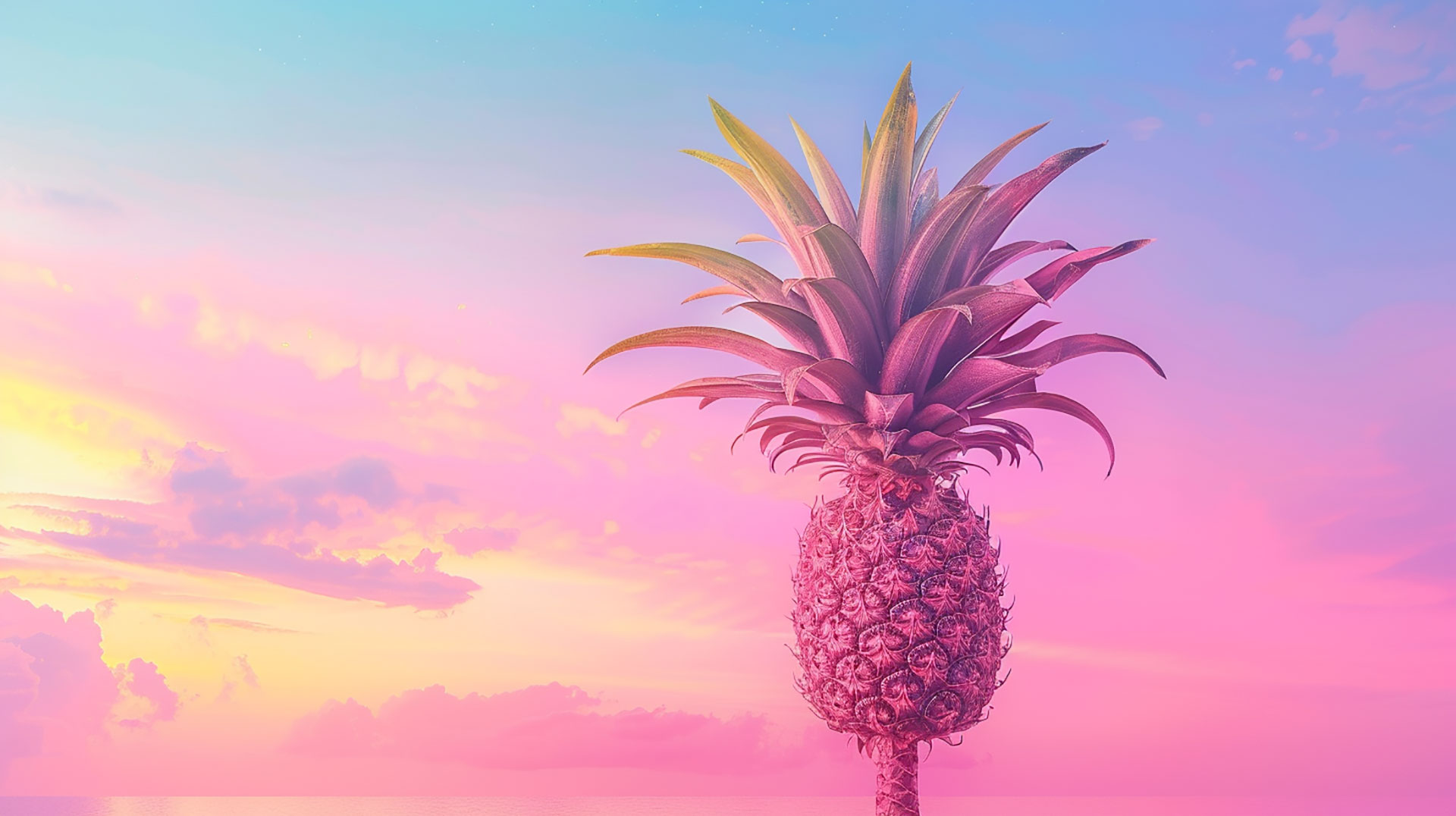 Download Stunning Pineapple Tree Wallpaper in 1920x1080 HD Quality