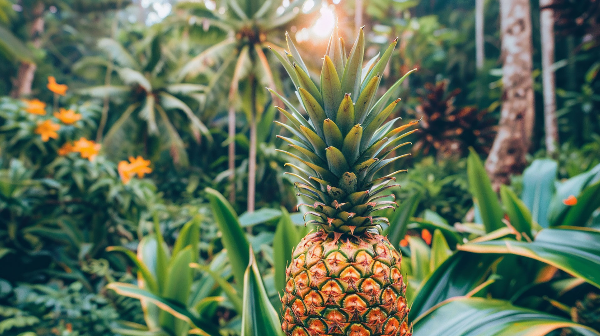 Vibrant and Colorful Ripe Pineapple Photo in High Definition - Perfect for Desktop Wallpaper