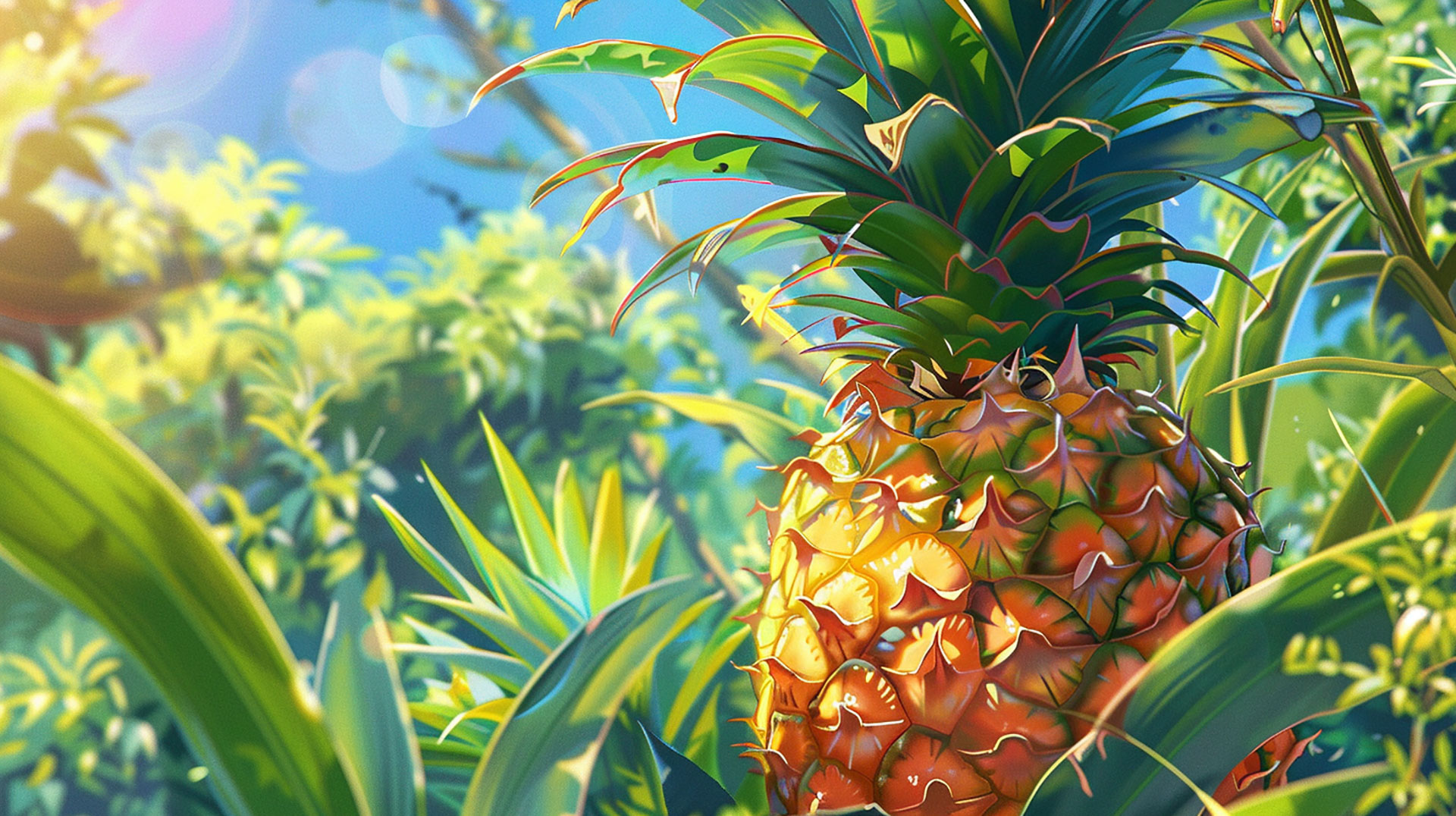 Free High-Resolution Pineapple HD Wallpaper