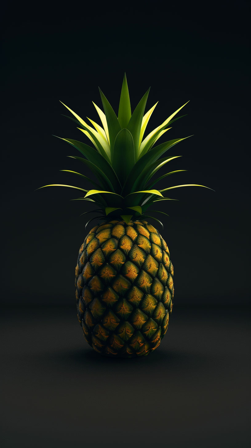 Tropical Paradise on Your Mobile: Colorful Pineapple Wallpaper for Vivo Phones