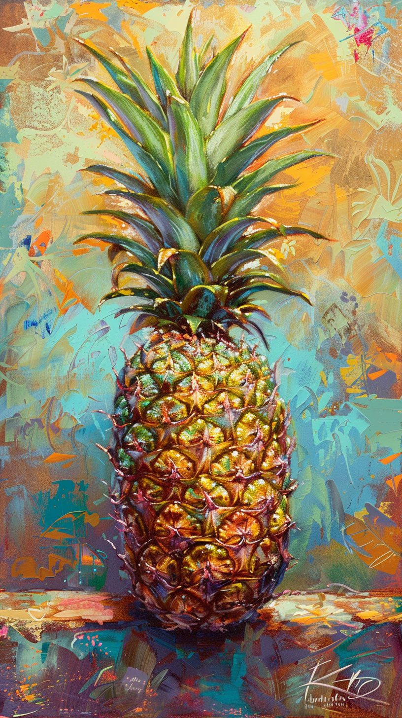 Embrace Nature's Sweetness: Ripe Pineapple Picture for Xiaomi Mobile Screens