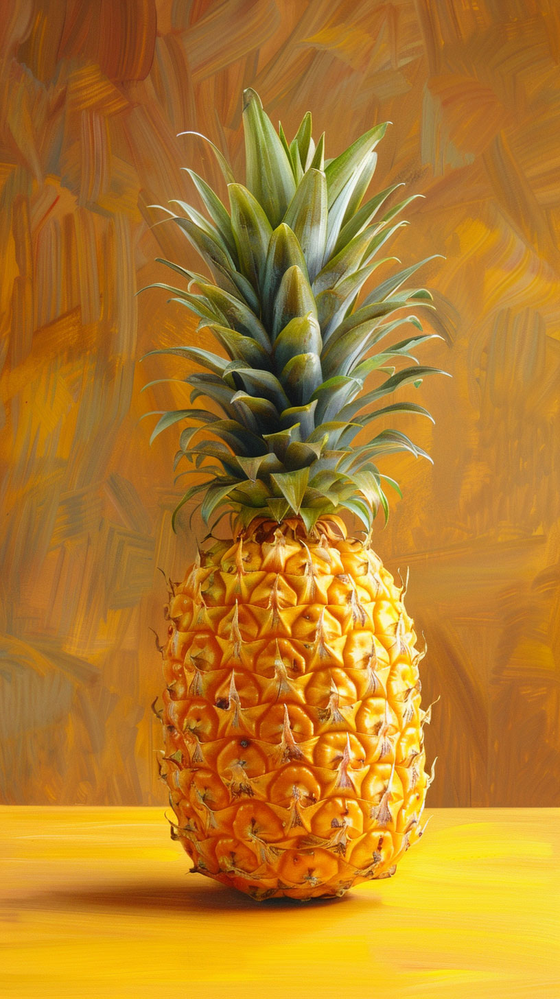 Explore Tropical Vibes: Ripe Pineapple Picture for Xiaomi Mobile Screens