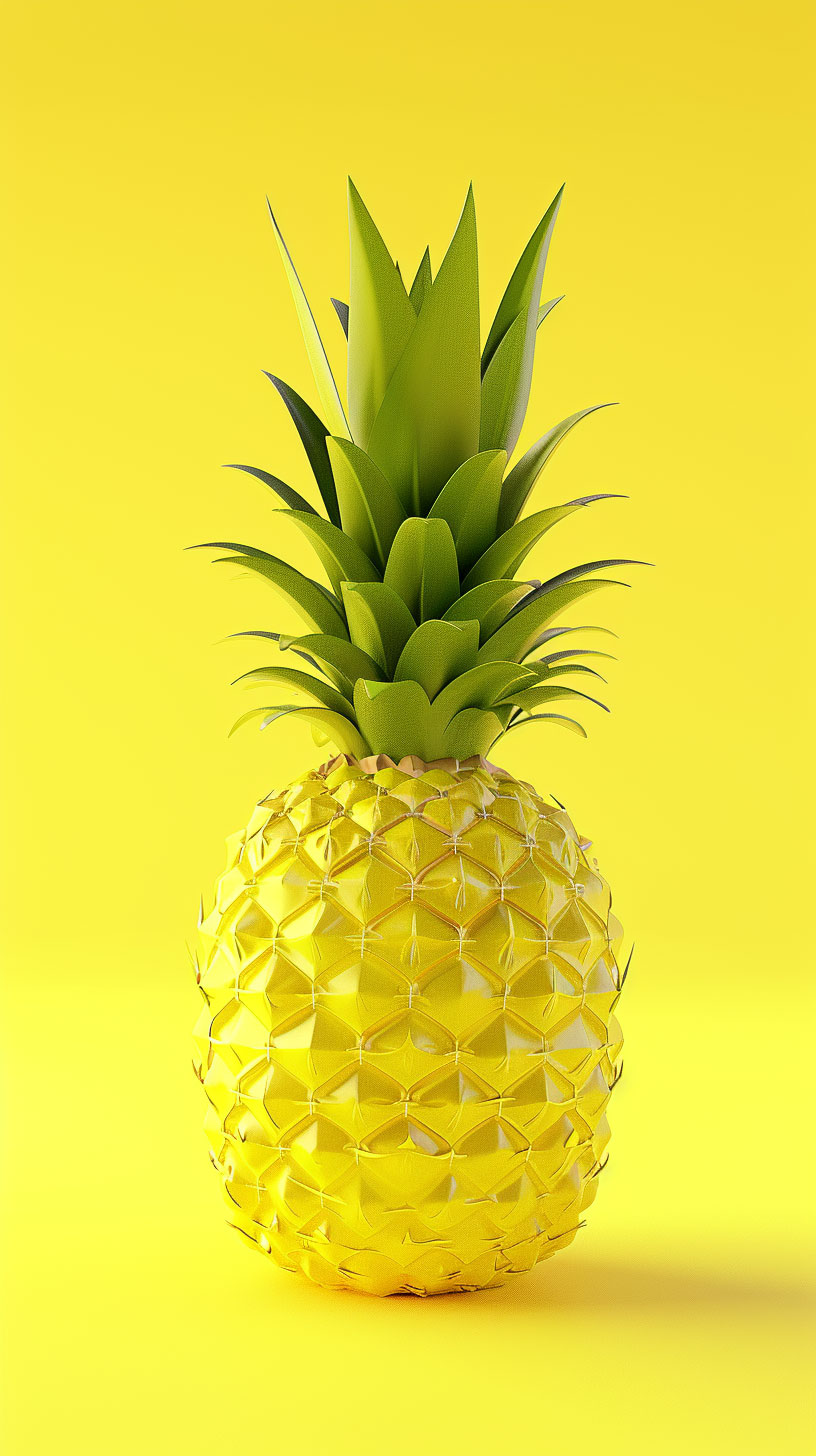 Download Fresh Pineapple Image for Your iPhone - High-Resolution Wallpaper