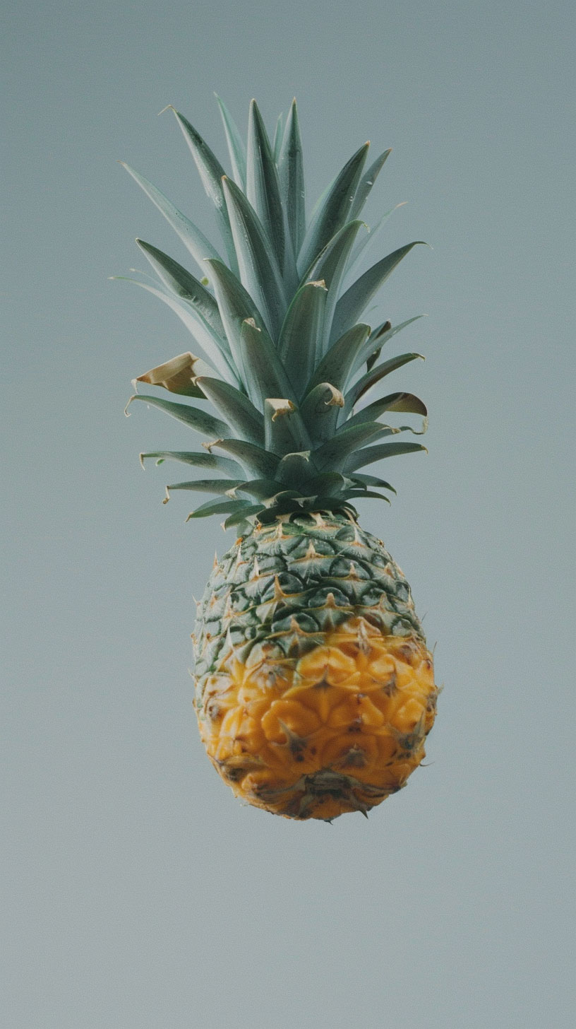 Tropical Delight: Fresh Pineapple Image for LG Mobile - Free to Use