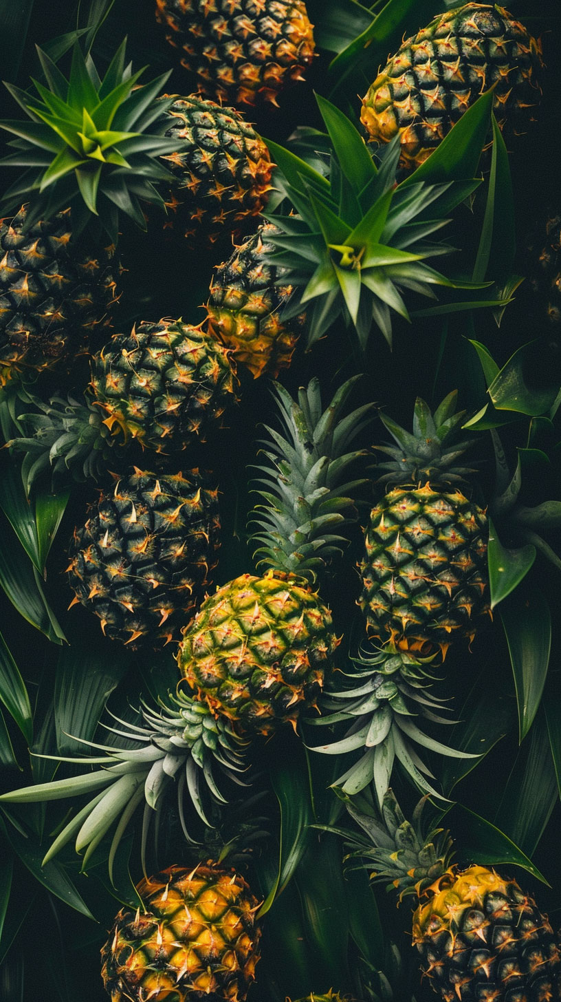 8K Picture of Pineapple Plant for Mobile Wallpapers