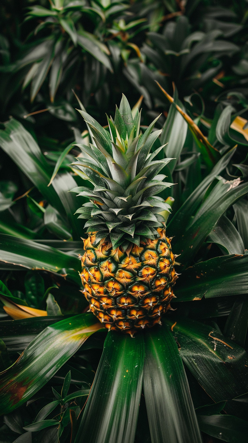 Free 4K Picture of Pineapple Plant for iPhone Wallpapers