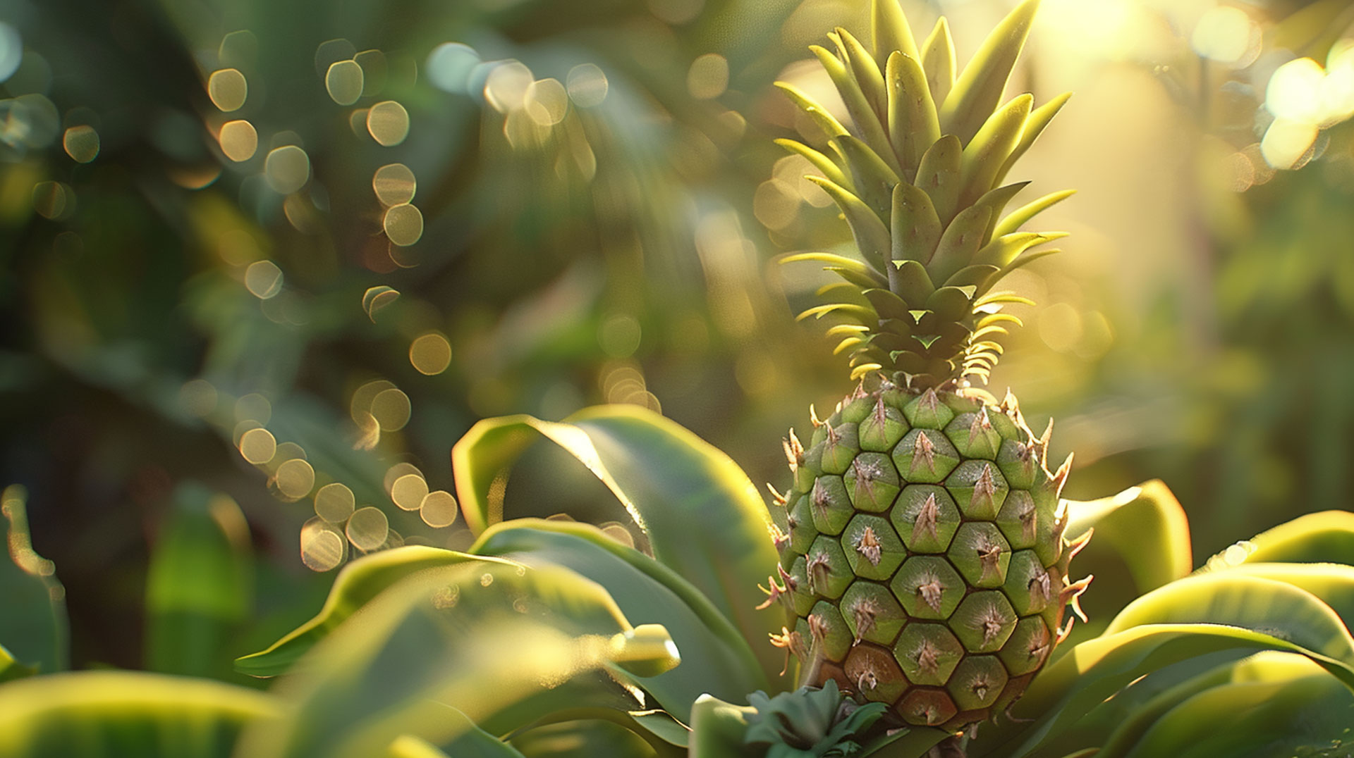 4K Image of a Pineapple Plant for Desktop Use