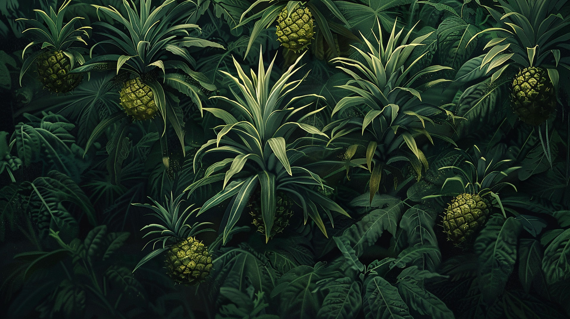 8K Ultra HD Image of a Pineapple Plant in Nature