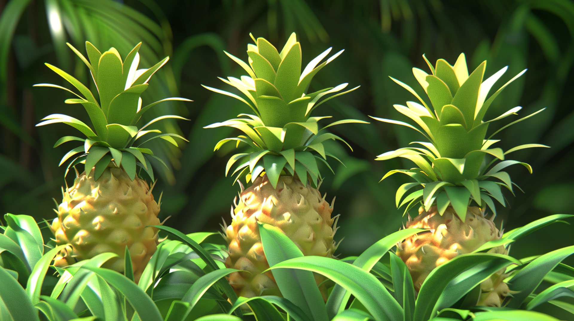 Free Ultra HD Image of a Tropical Pineapple Plant