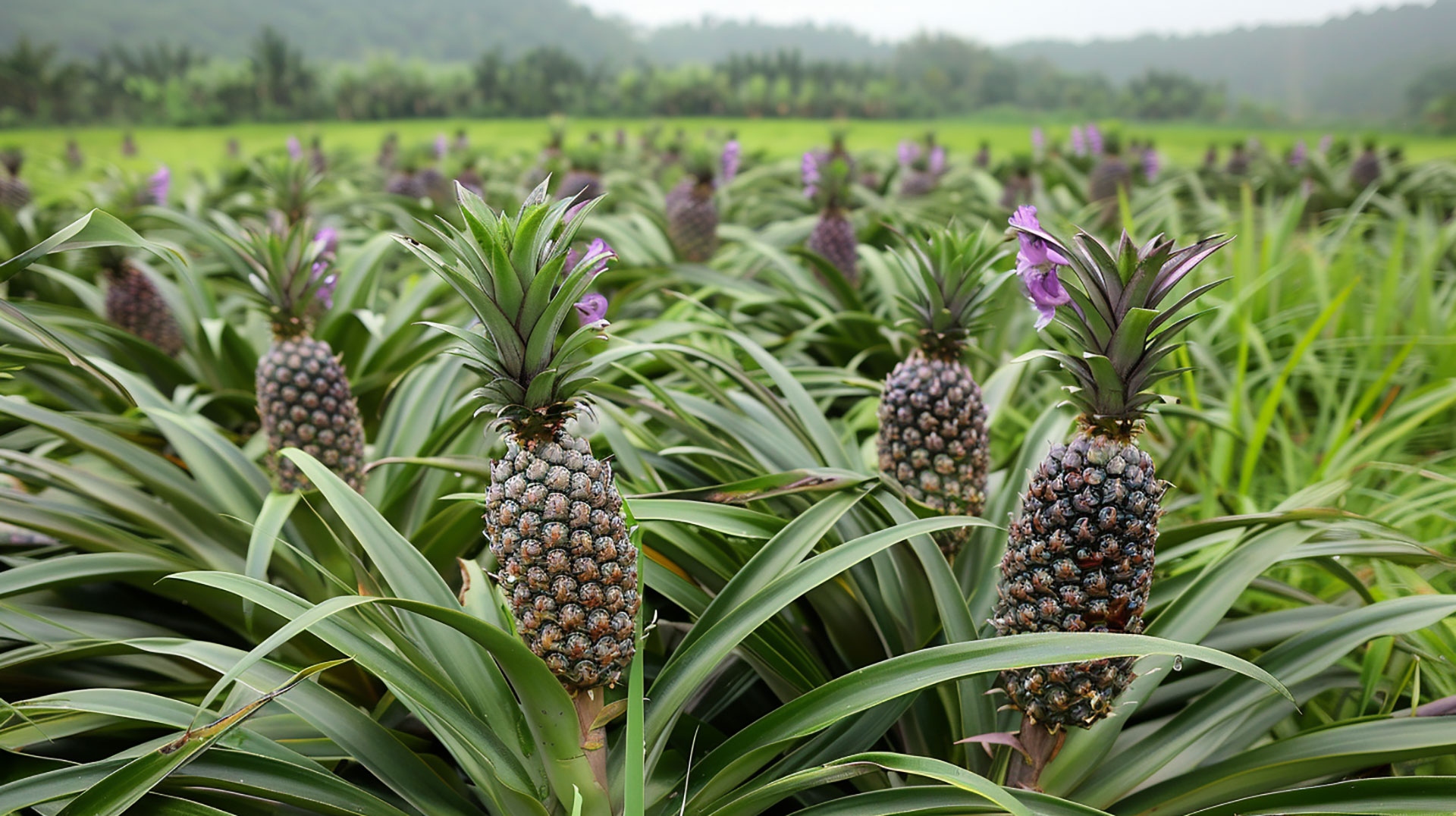 Beautiful Pineapple Plant Wallpaper for Desktop