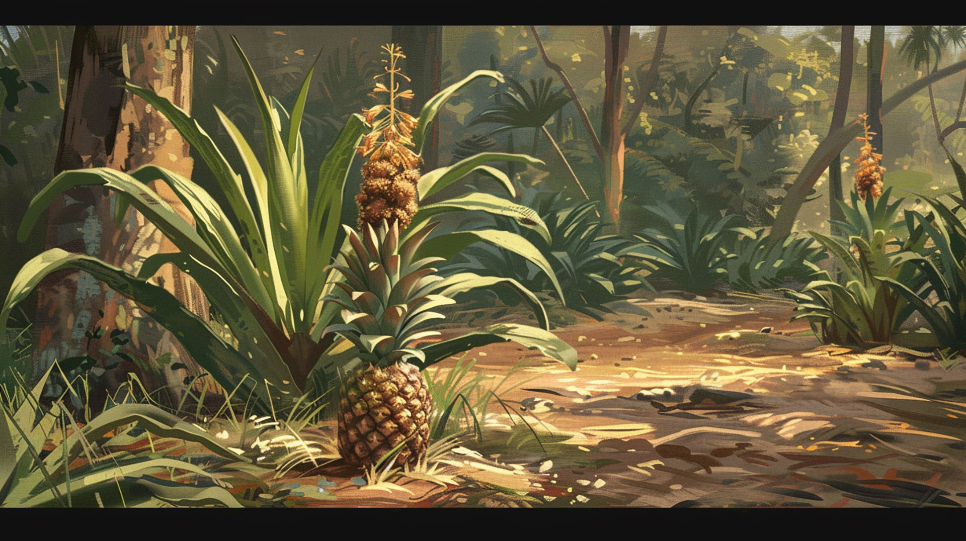 8K Ultra HD Pineapple Plant Image