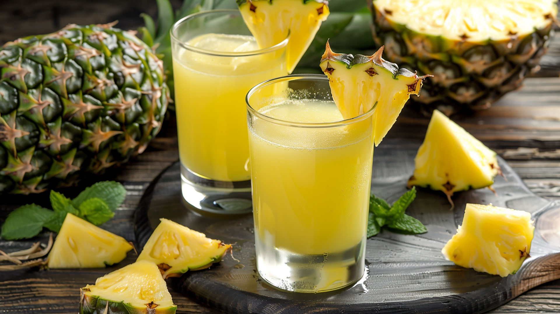 Gorgeous Pineapple Juice Images for Tablet and Smartphone Wallpapers