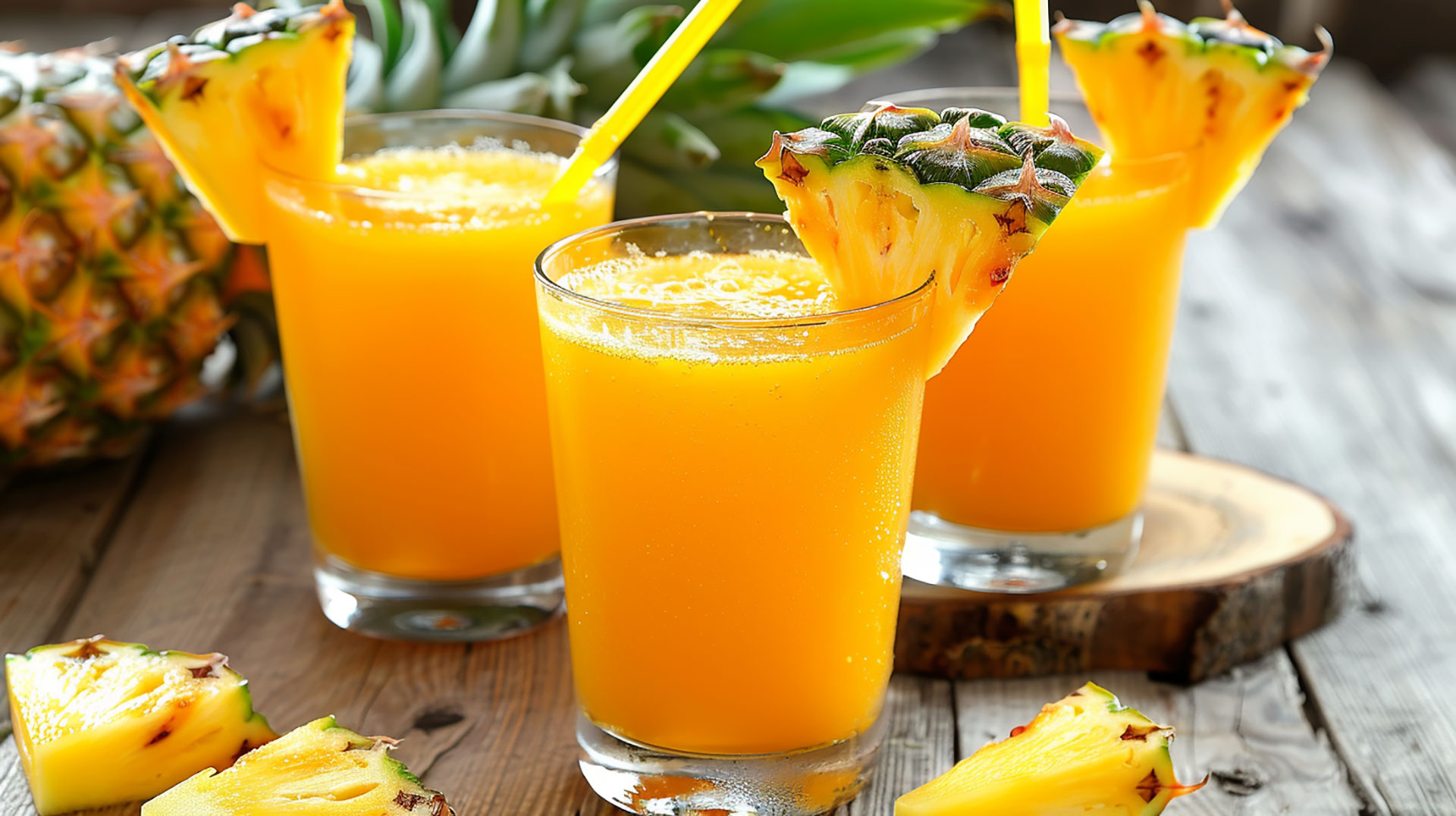 Vibrant Pineapple Juice Images for Food and Beverage Blogs