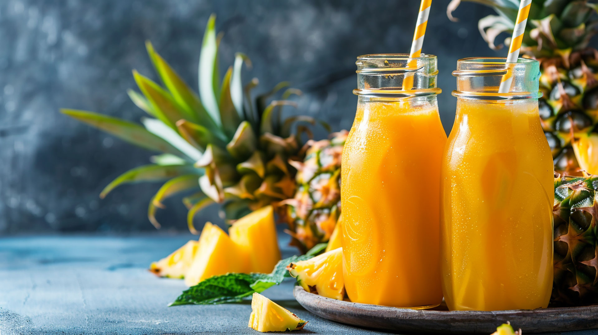 High-Quality Pineapple Juice Pictures for Print Advertising