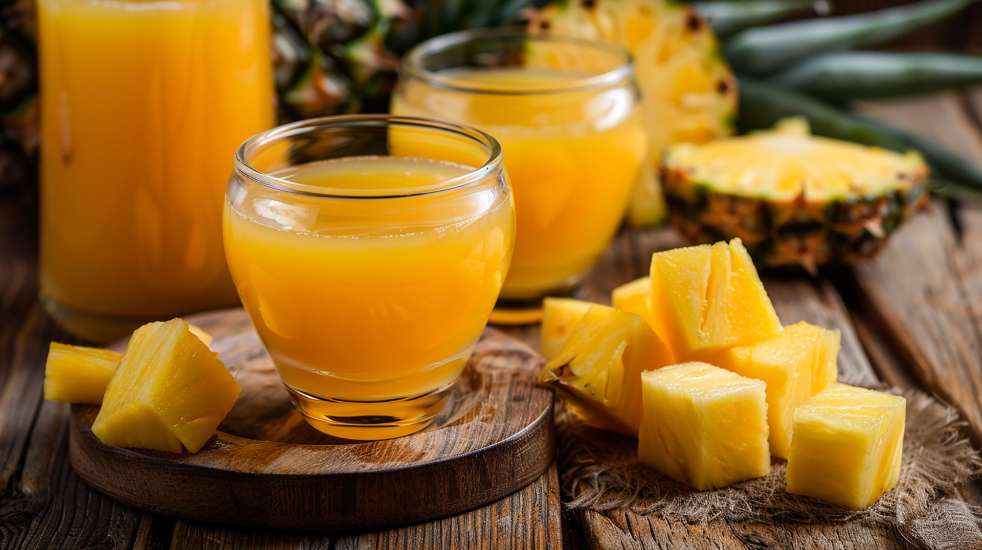 Free High-Resolution Pineapple Juice Wallpapers for Desktop PCs