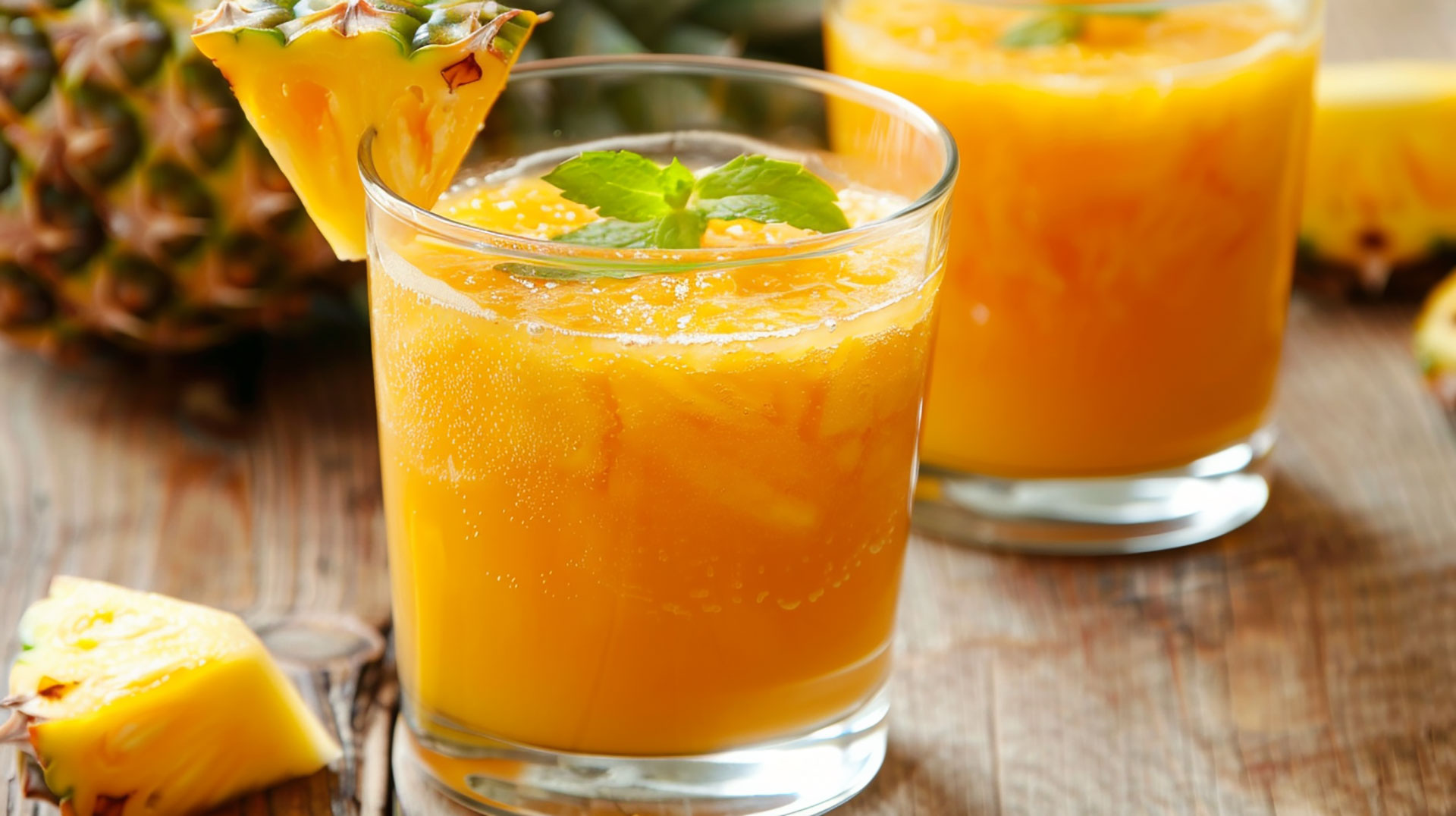 Vibrant Pineapple Juice Photos for Food Blogs