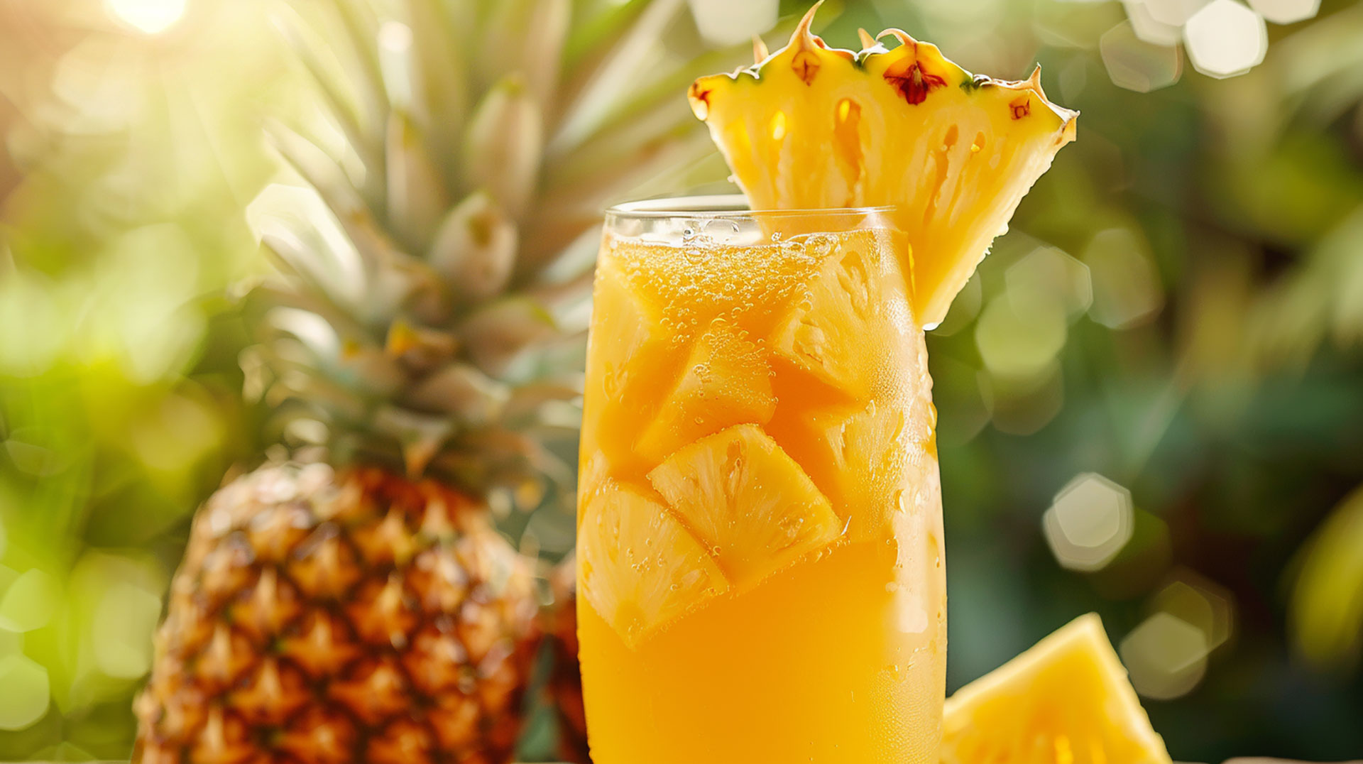 Vibrant Pineapple Juice Photos for Smartphone Wallpapers