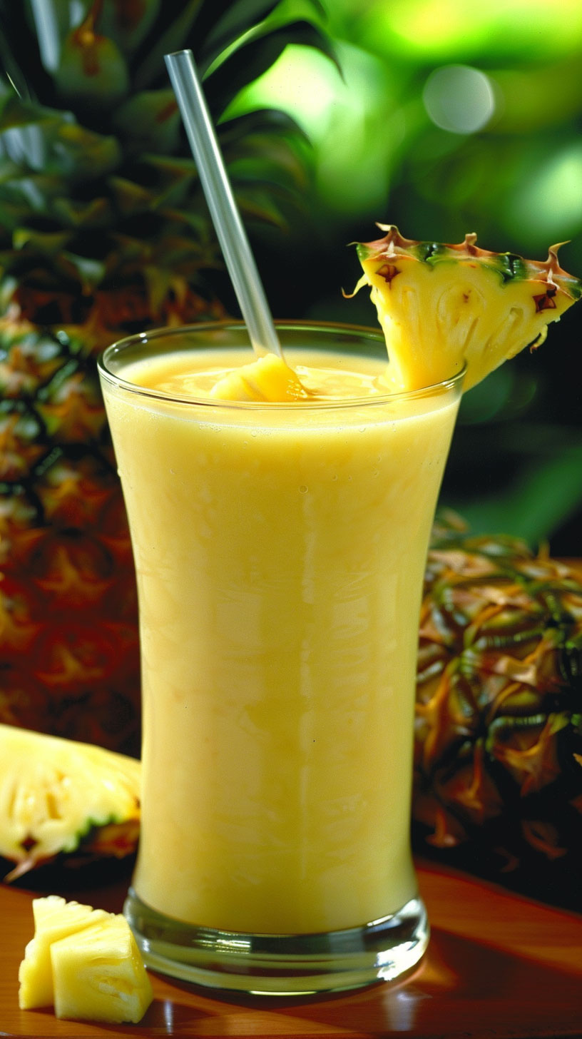 Royalty-Free Pineapple Juice Images for Mobile Game Design