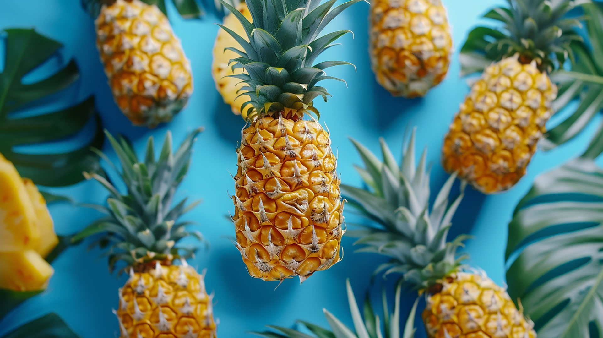 Tropical Aesthetic Pineapple HD Wallpaper Download