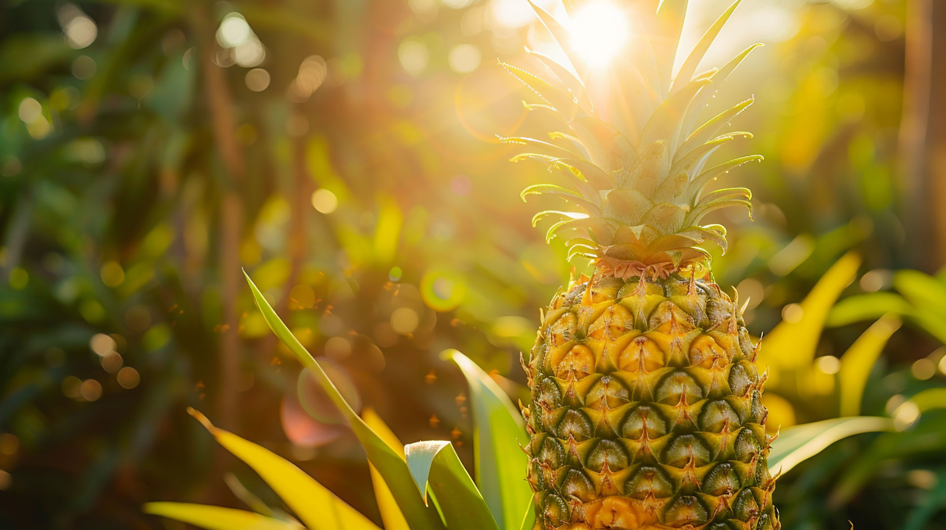 Fresh Pineapple Image as Desktop Wallpaper