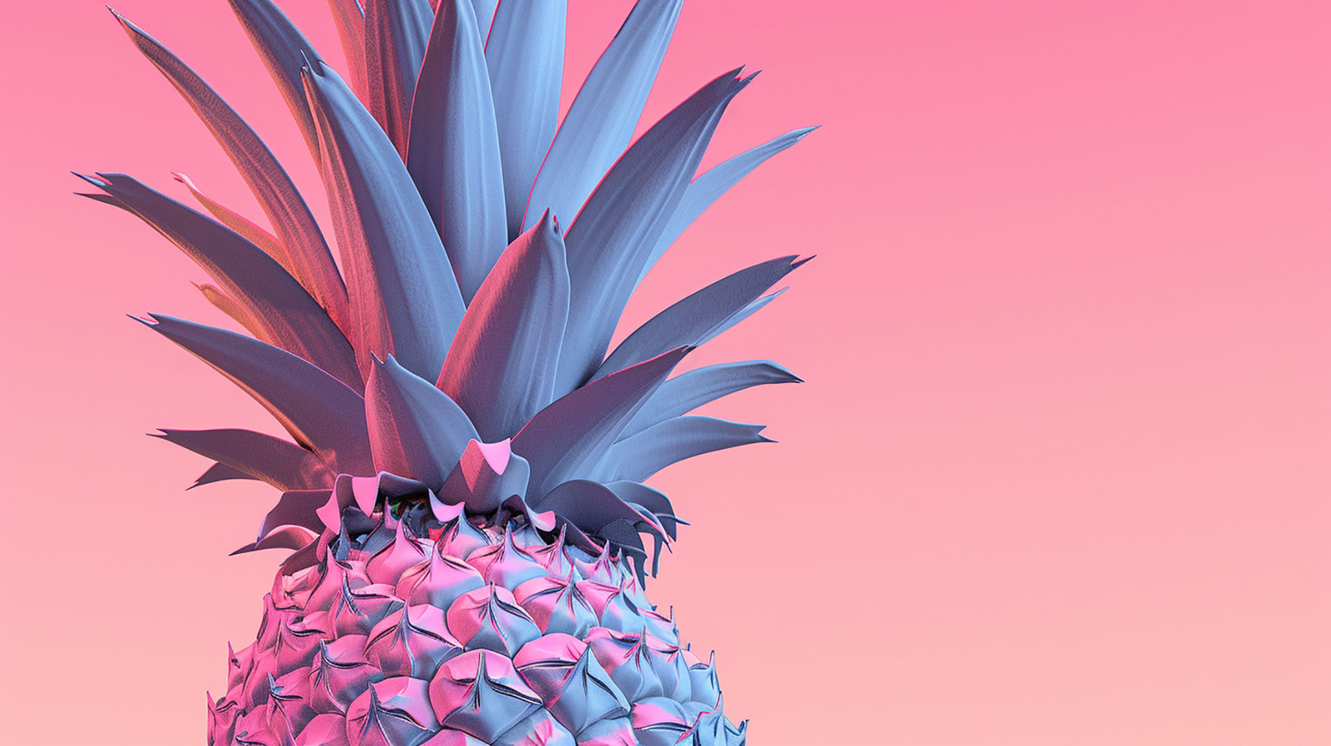 Tropical Pineapple Theme for Desktop Wallpaper