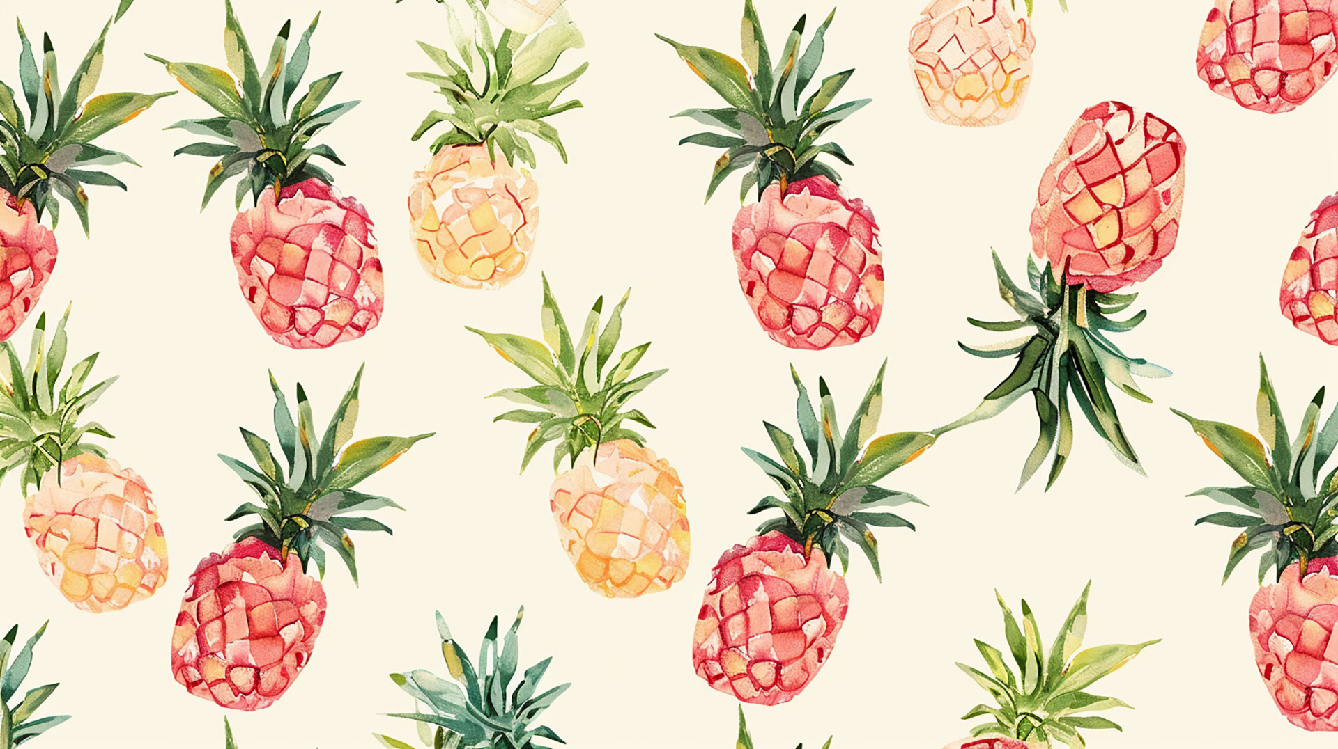 Pineapple Aesthetic Wallpaper for Your Desktop Setup