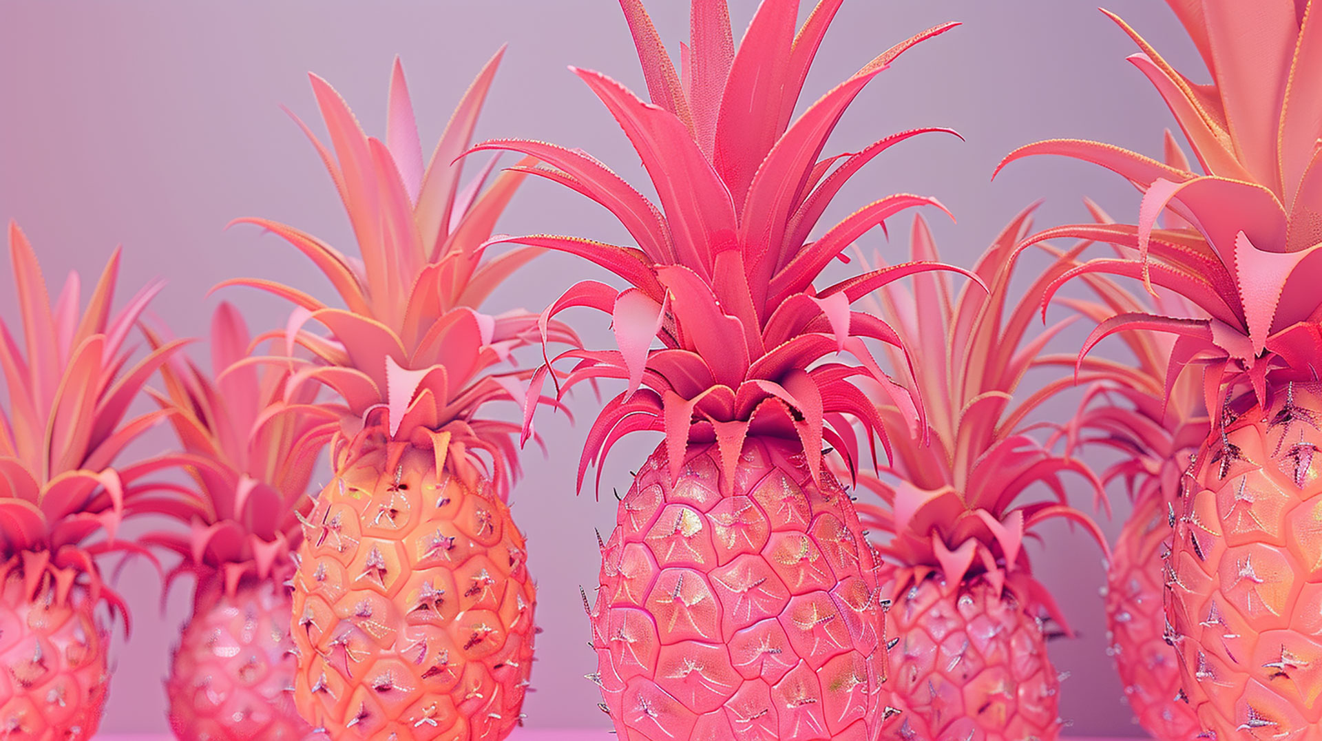 Colorful Pineapple 4K Wallpaper Free Download