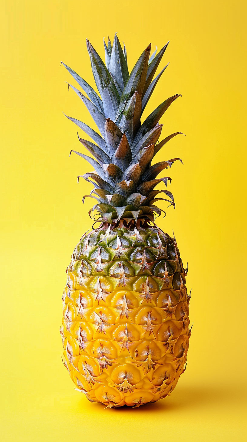 Aesthetic Pineapple Wallpaper Optimized for Mobile Screens