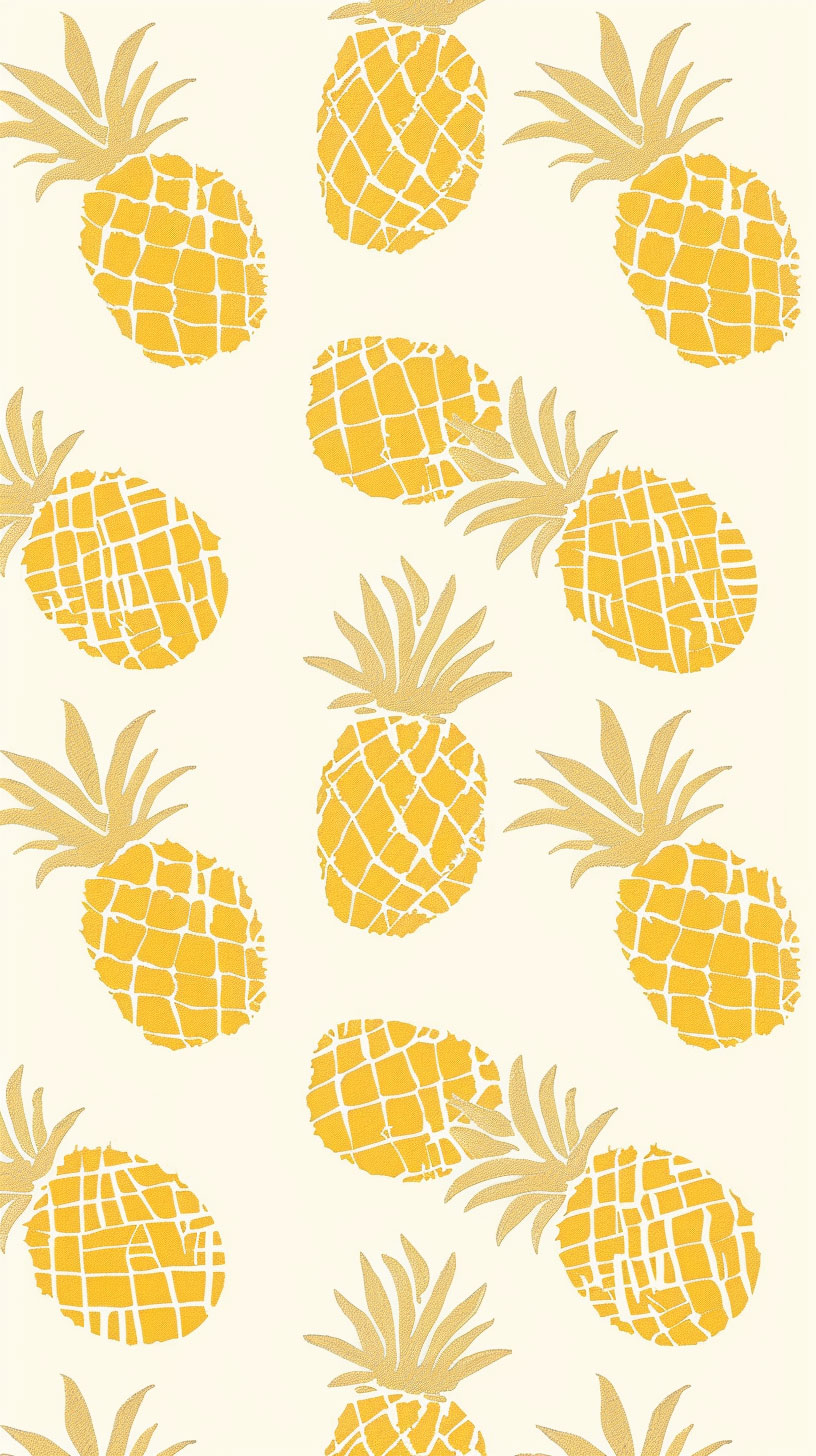 Aesthetic Pineapple Wallpaper for Mobile Screens